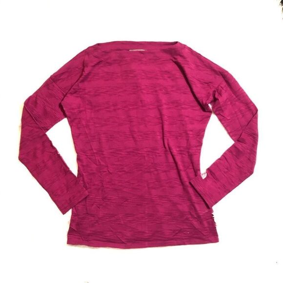 THE‎ NORTHFACE HEATHERED FUSCHIA LONGSLEEVED TOP M - Picture 1 of 8